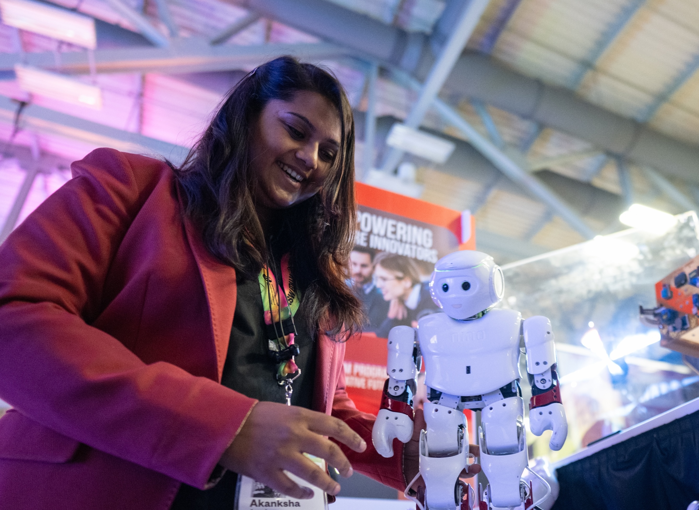 girl with a robot
