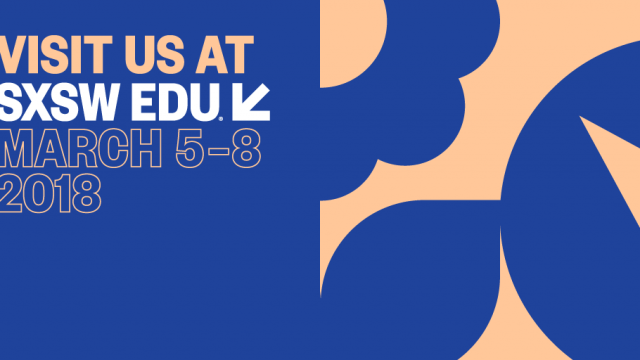 Visit us at SXSW EDU 2018. Social Media exhibitor image.