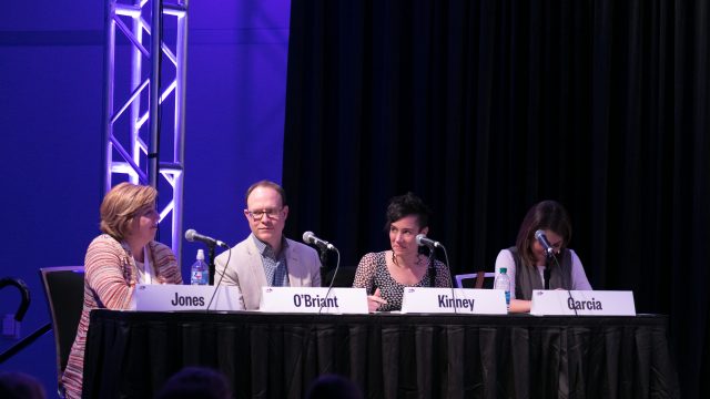Learn by Design 2017 competition judges, Amy Jones, Alex O'Brient, Taryn Kinney and Adrienne Garcia.