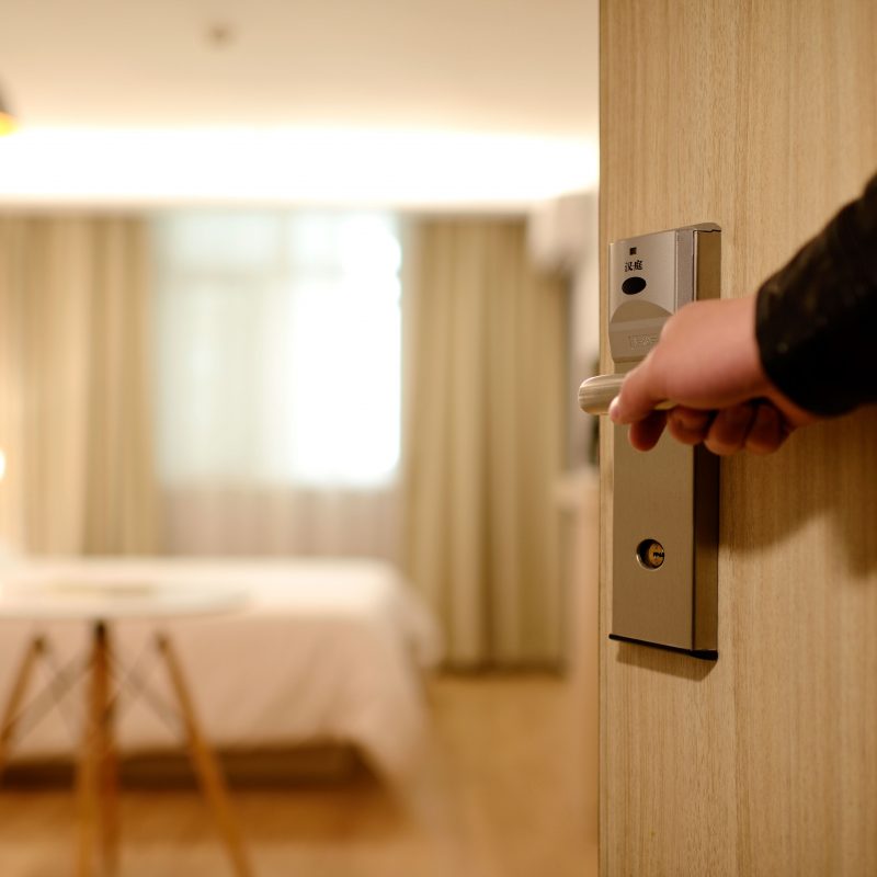 Concierge Hotel Door Stock Image