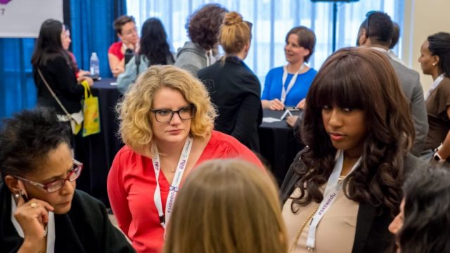 SXSW EDU 2017 EdTechWomen Meet Up lead by Margaret Roth. Photo by Robert Santos.