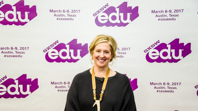 Brené Brown at SXSW EDU 2017 for talk, Daring Classrooms. Photo by David Rackley.