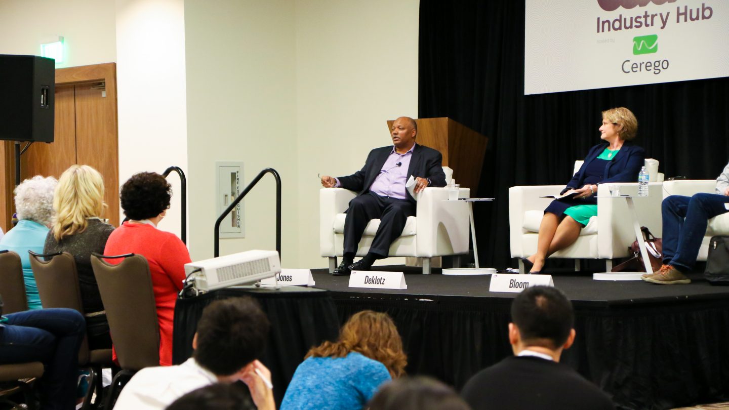 SXSW EDU 2017 Industry Talk session, EdTech Research: Who Pays Attention?, featuring Dwight Jones, Pat Deklotz, Todd Bloom.