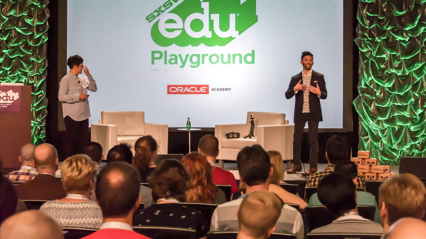 SXSW EDU Playground Talk, Virtual Reality in Education -- Best Practices?, with Dr Audrey Heinesen and Kevin Alster.