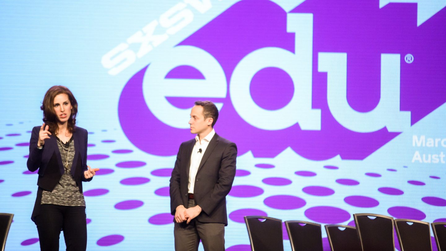 Elizabeth Green and David Epstein at SXSW EDU 2016.