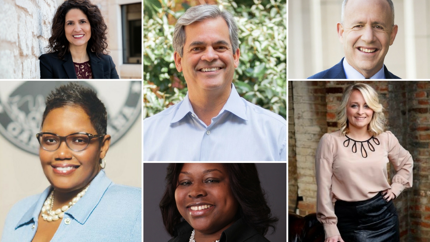 SXSW EDU Policy Forum Speakers (l-r) Melissa Taboada, Steve Adler, Darrell Steinberg, Karen Freeman-Wilson, Gisele Shorter, and Tiffany Kerns.