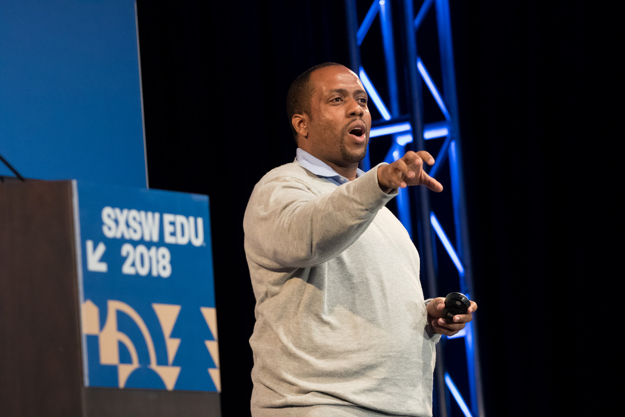 SXSW EDU 2018 Featured Speaker, Jose Luis Vilson. Photo by Steven Snow.