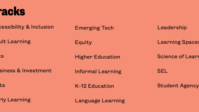 SXSW EDU 2019 PanelPicker Tracks