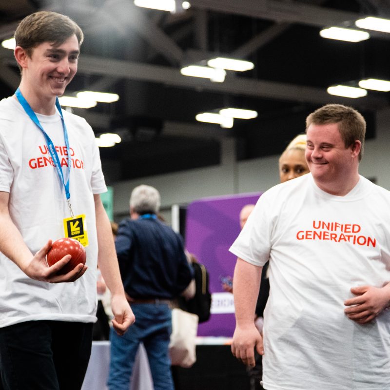 Special Olympics Bocce Ball Activation at the SXSW EDU 2019 Expo. Photo by Kit McNeil.