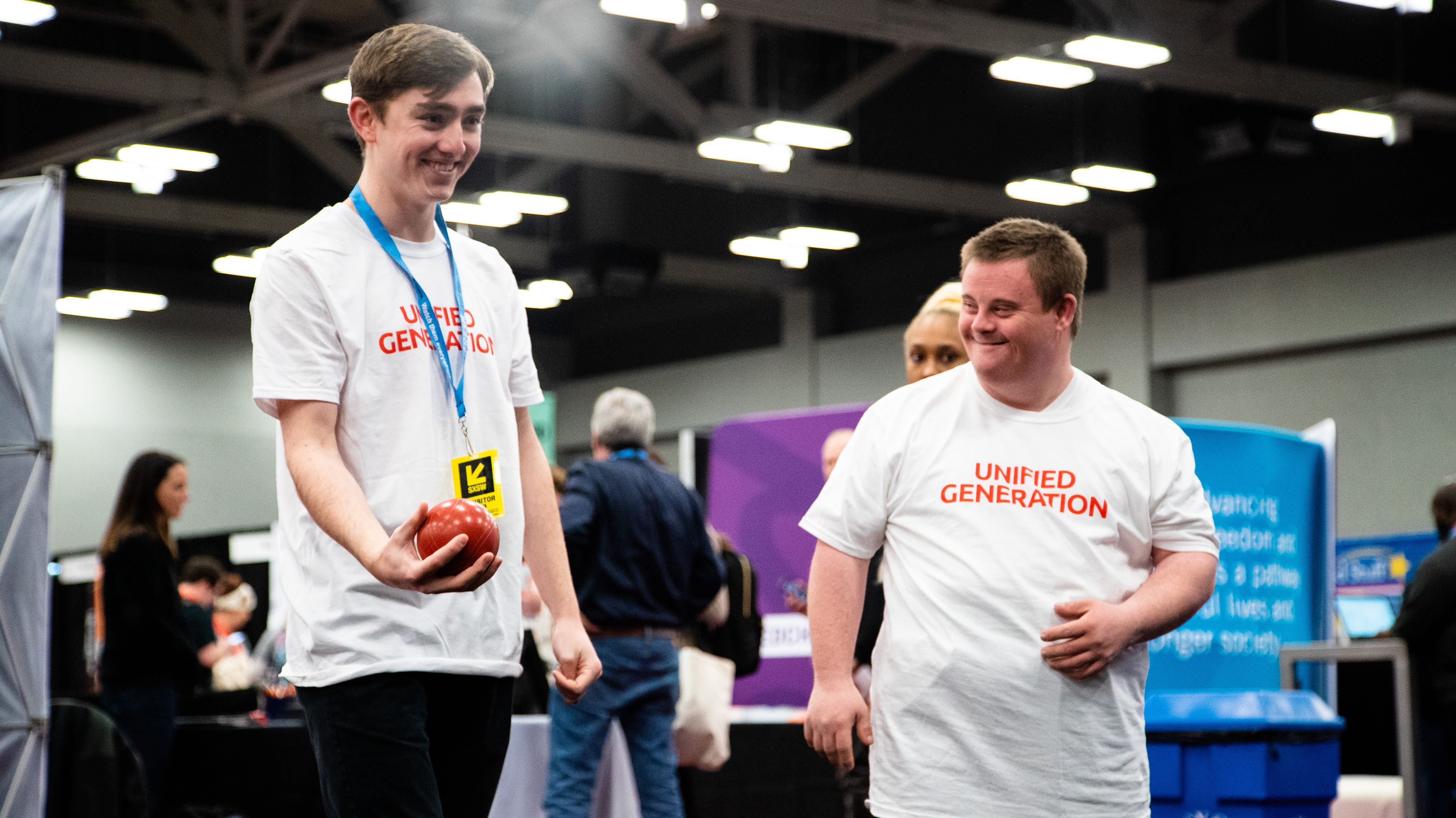Special Olympics Bocce Ball Activation at the SXSW EDU 2019 Expo. Photo by Kit McNeil.