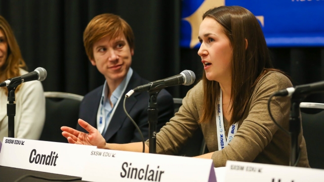 Cultivating Millennials to be Authentic Leaders panel at SXSW EDU 2018 – photo by Diego Donamaria.