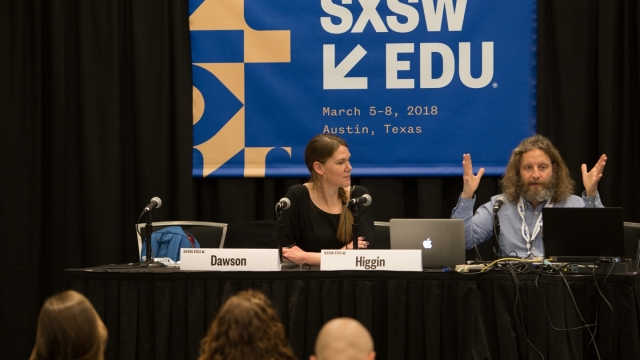 The Oracles: A Future Facing Approach to Learning case study at SXSW EDU 2018 – photo by Hans Watson.