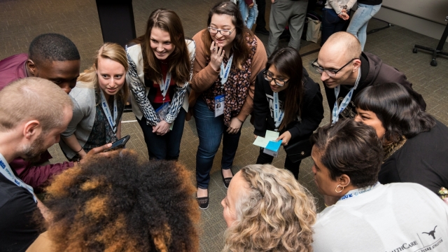 Workshop portion of Rise Up: Young Leaders Using Art For Change performance at SXSW EDU 2018 – photo by Steven Snow.