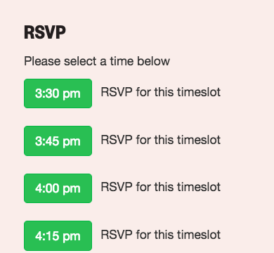 SXSW EDU RSVP in schedule