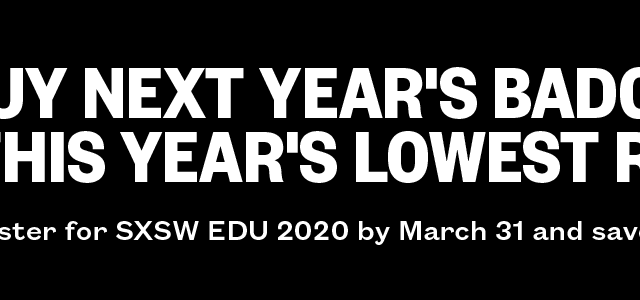 2020 Presale next year's badge
