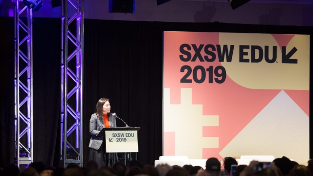 Priscilla Chan Introducing Translating Research into Practice at SXSW EDU 2019. Photo by Sophie Milton.