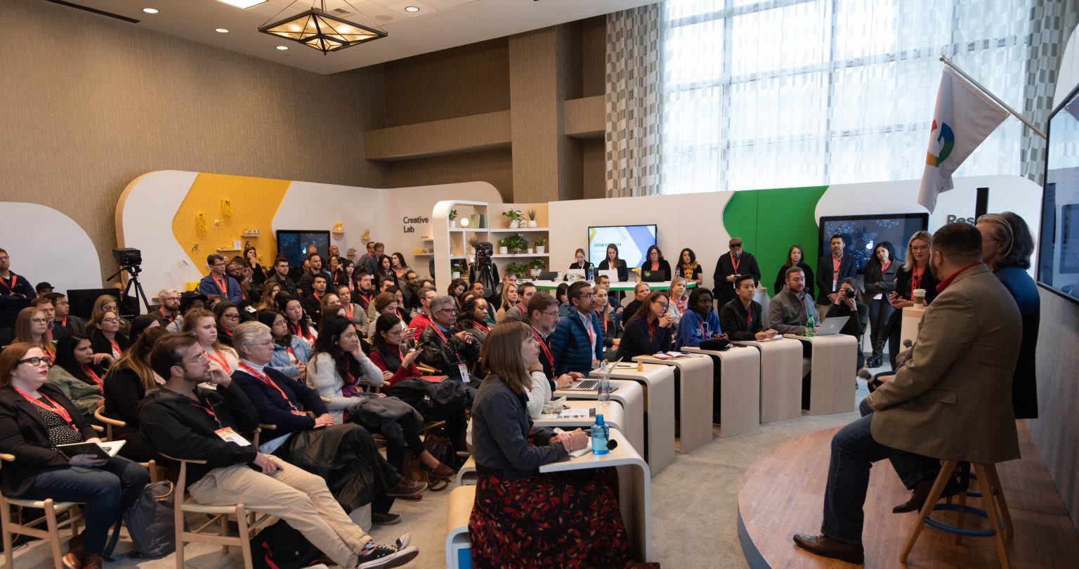 The Google Lab at SXSW EDU 2019. Photo by Christopher Bouie.