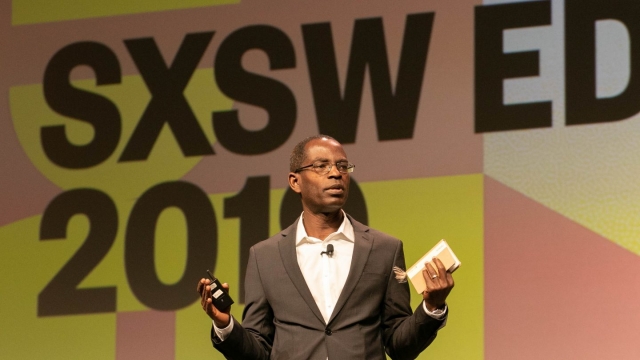 Patrick Awuah Jr Keynote at SXSW EDU 2019. Photo by Steven Snow.