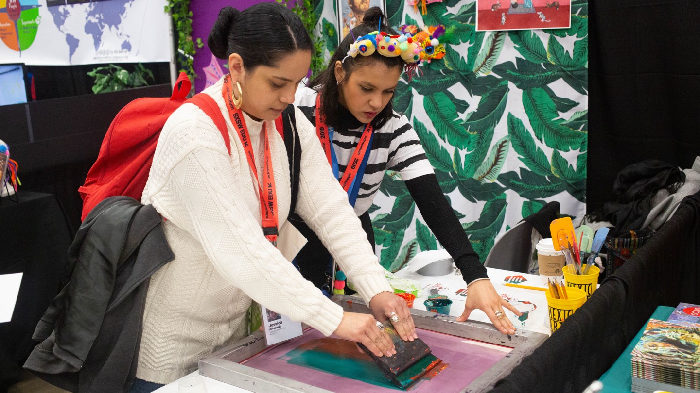 Playground display at SXSW EDU 2019.