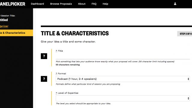 SXSW EDU 2020 PanelPicker proposal, podcast format.