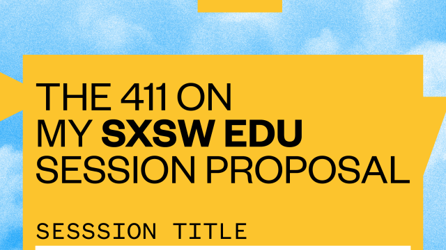 SXSW EDU 2020 PanelPicker Fill in the blank Instagram story image.