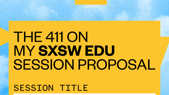 SXSW EDU 2020 PanelPicker Fill in the blank Instagram story image.