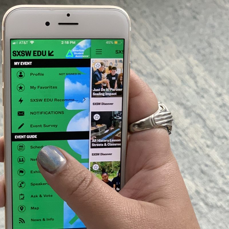 SXSW EDU 2020 Mobile App.