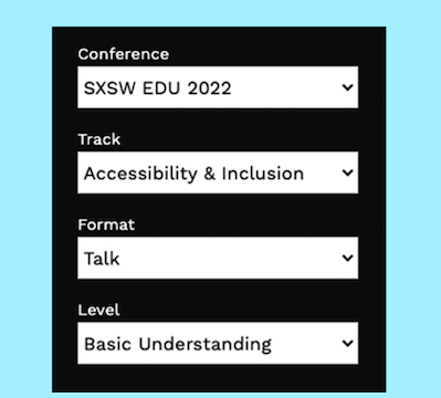 PanelPicker dropdown menu