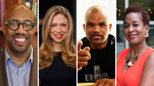 SXSW EDU 2022 Featured Speakers Dr. Michael Sorrell, Chelsea Clinton, Darryl McDaniels, and Janel George